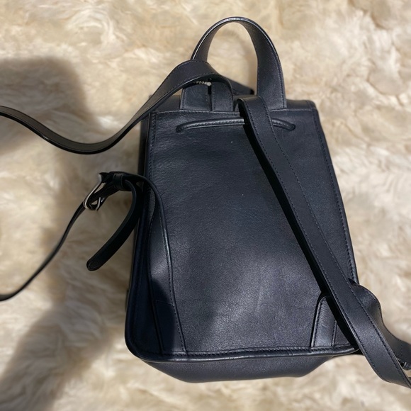 Vintage Coach 9960 Black Leather Day Pack Backpack - Picture 4 of 12